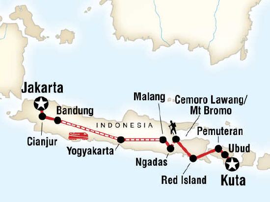 Indonesien Rundreise Reiseablauf